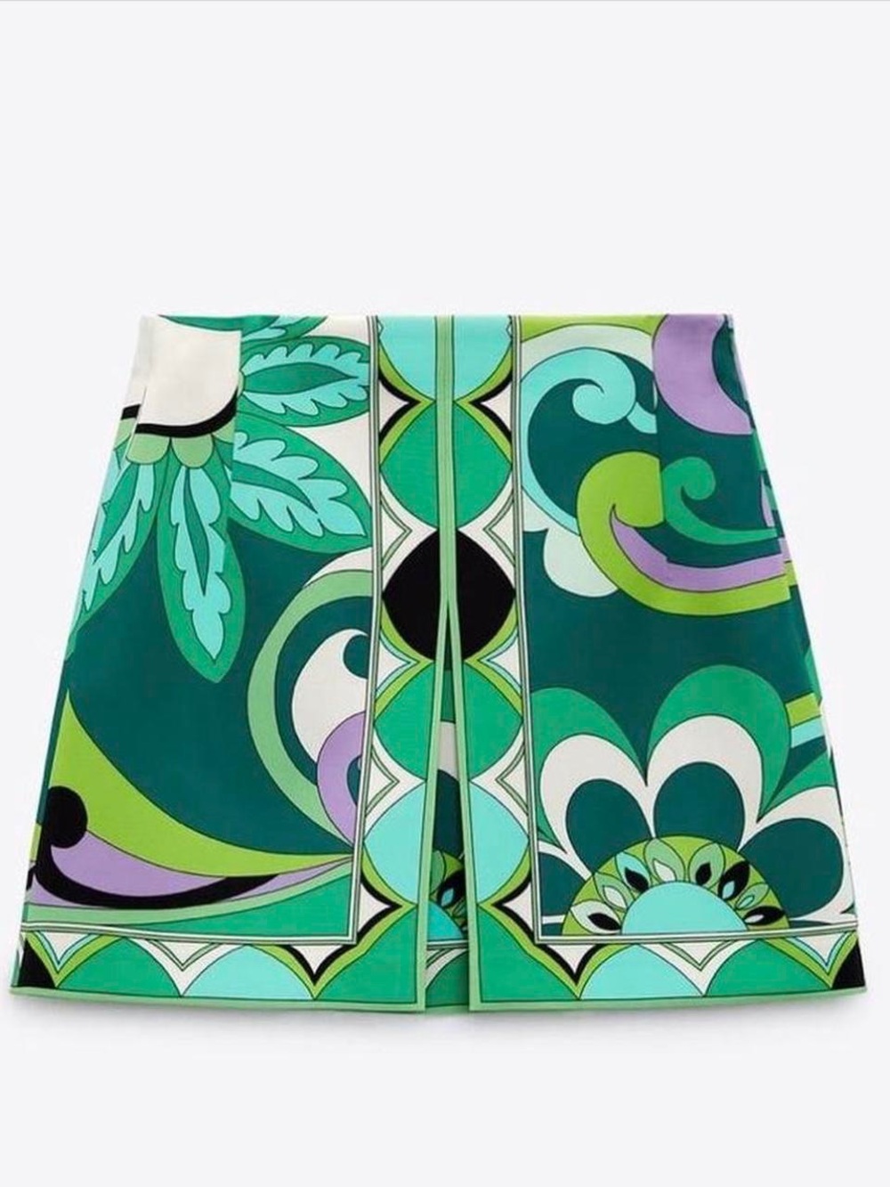 NWT Zara high waist print skirt S